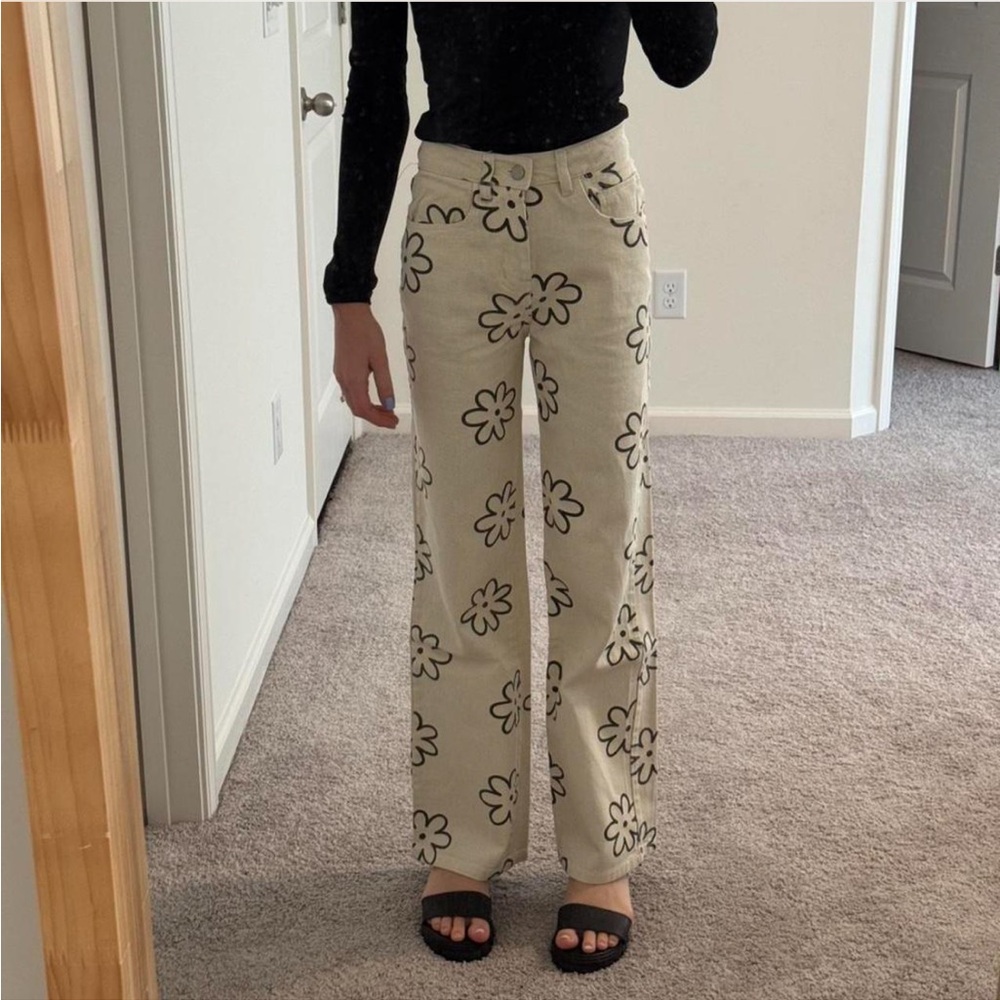 Floral Print Women's Jeans